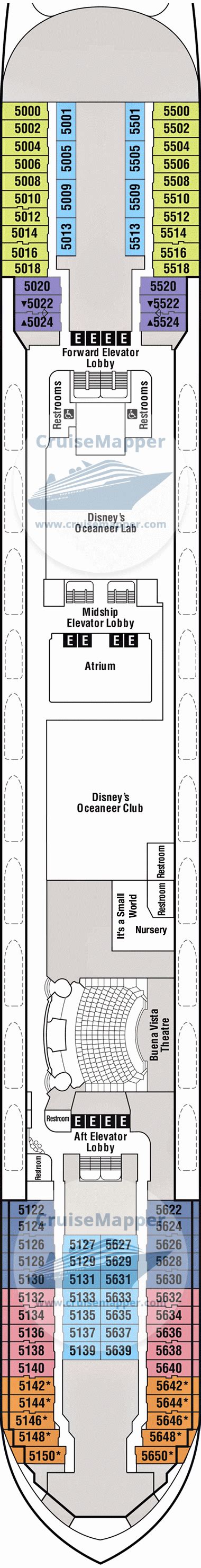 Disney Wonder deck 5 plan | CruiseMapper