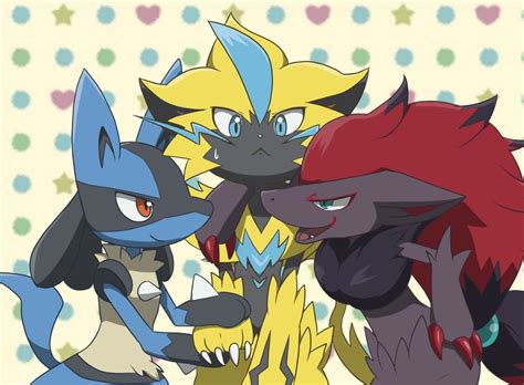 Lucario And Zoroark Friends