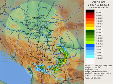 Radarska slika - Najbolja vremenska prognoza - SerbianMeteo