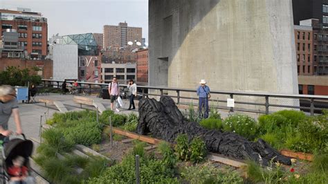 Public art on the High Line in NYC