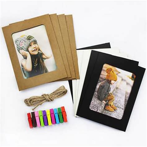 Paper Photo Frame 6 Inch Creative Gift DIY Wall Hanging Paper Photo Frame Wall Picture Album Hot ...