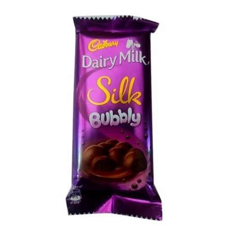 Cadbury Dairy Milk Silk Bubbly, 50 Gram at Rs 72/piece in Indore | ID: 22464791091