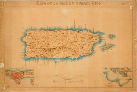 Mapa Antiguo De Puerto Rico