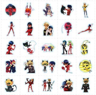 Miraculous Ladybug Cat Noir Stickers Wholesale sticker supplier