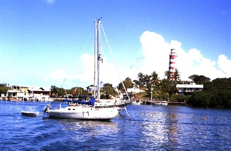 Bahamas 1989 (445) Abaco: Hope Town, Elbow Cay | Bootsfahrt … | Flickr
