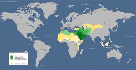 Spread of Islam Thematic Map