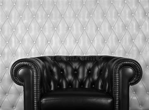 Black leather armchair stock image. Image of armchair - 7657417