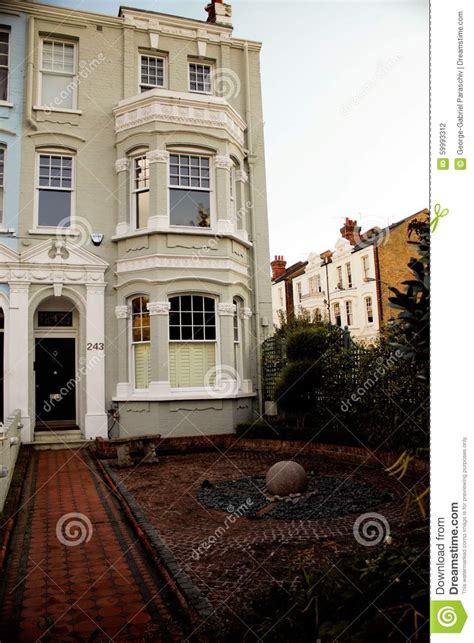 East Putney house facade stock photo. Image of facade - 59993312