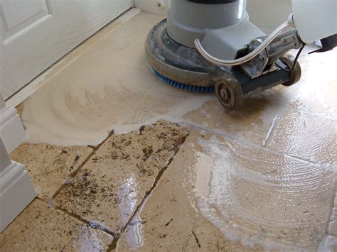 Restoring a Heavily Soiled Unfilled Travertine Floor in Attleborough ...