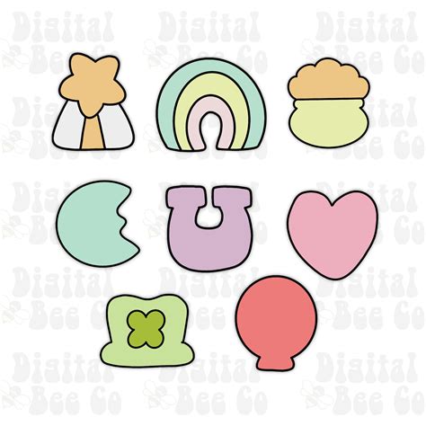 St Patricks Day Clip Art, Lucky Charm Clip Art Png, St Patricks Day Digital Download, St ...