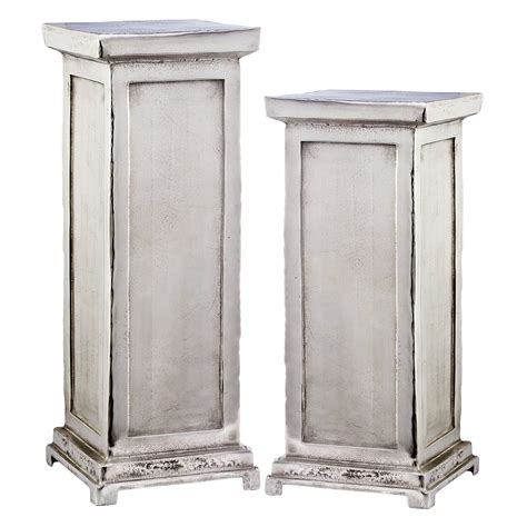 Modern Day Accents Peana Roman Pedestal Sculpture Plant Stand - Walmart.com