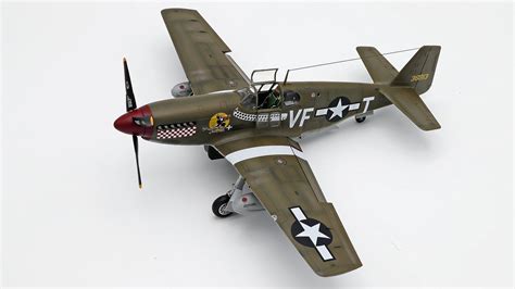 P-51B Mustang Fighter Aircraft -- Plastic Model Airplane Kit -- 1/48 ...