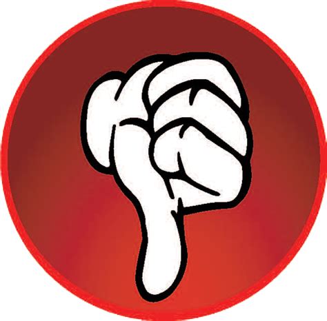 Red Thumb Down Png Image - ClipArt Best