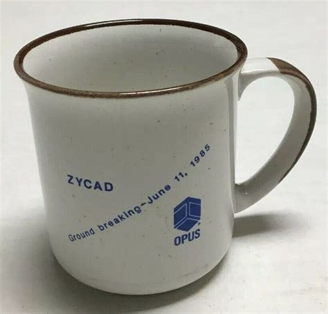 Vtg Zycad Corporation Coffee Mug Technology Computer Tech Opus ...