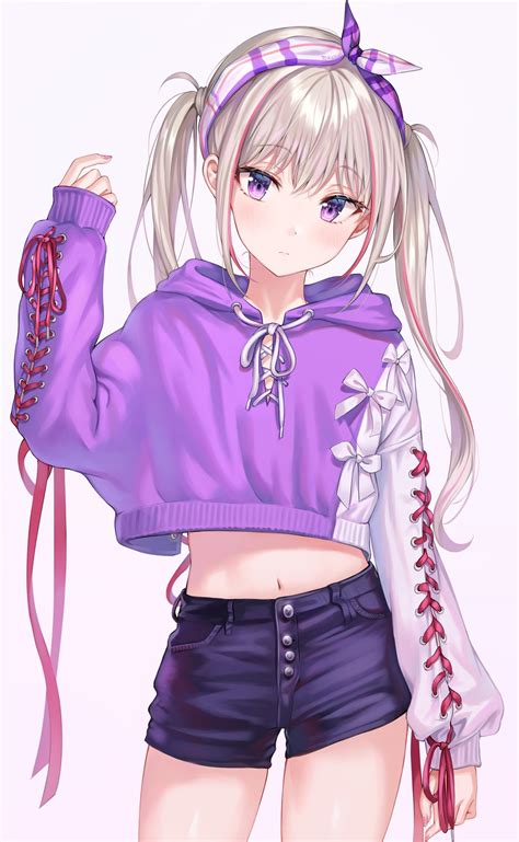 Purple Hoodie [Original] : r/twintails