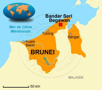 Brunei Carte Villes