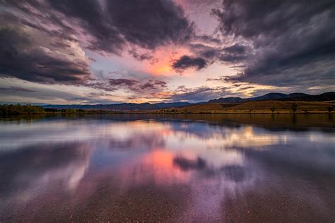 Autumn Sunset on the Lake Photograph by Darren White | Fine Art America