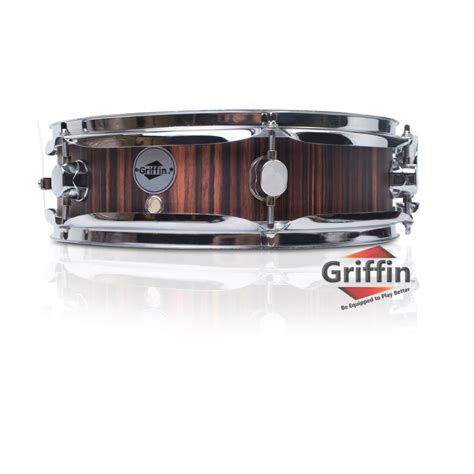 Piccolo Snare Drum 13″ x 3.5″ by Griffin | 100% Poplar Wood Shell with ...