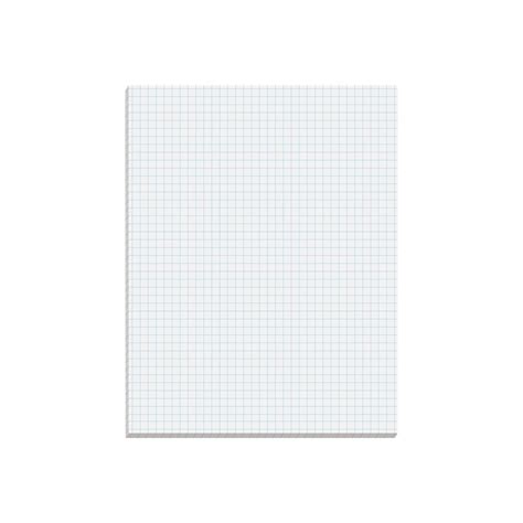 Better Office Graph Pad, 8.5" x 11", Quad-Ruled, White, 50 Sheets/Pad (25602) | Quill.com