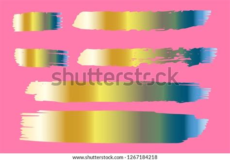 Collection Hand Drawn Colorful Grunge Brushes Stock Vector (Royalty Free) 1267184218