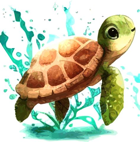 How To Draw Cute Sea Turtles