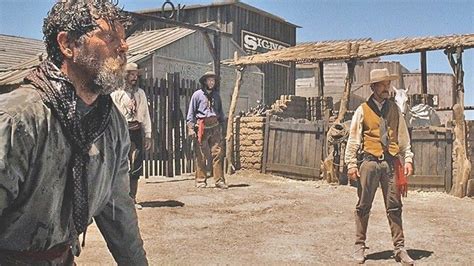 The Cowboys were stunned at the O.K. Corral fight. L.-r.: Stephen Lang as Ike Clanton, John ...