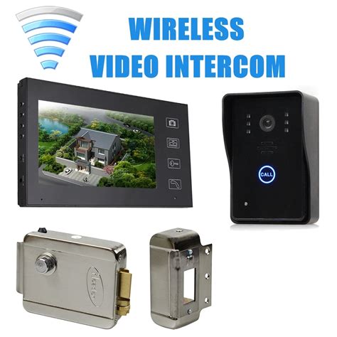 DIYSECUR 7 Wireless Video Door Phone Doorbell Intercom System Touch Key ...