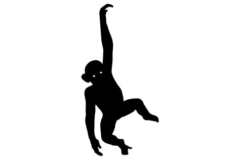 Monkey Silhouette Graphic by iDrawSilhouettes · Creative Fabrica