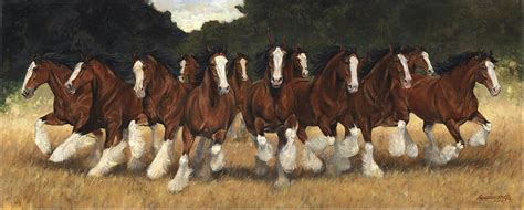 Clydesdale Horse Painting at PaintingValley.com | Explore collection of Clydesdale Horse Painting