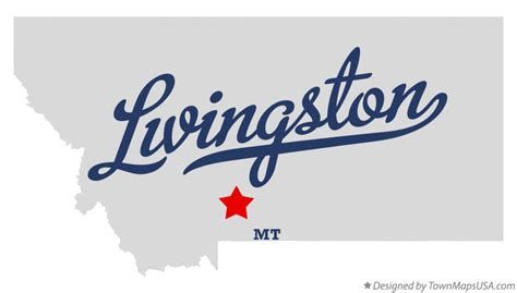 Map of Livingston, MT, Montana