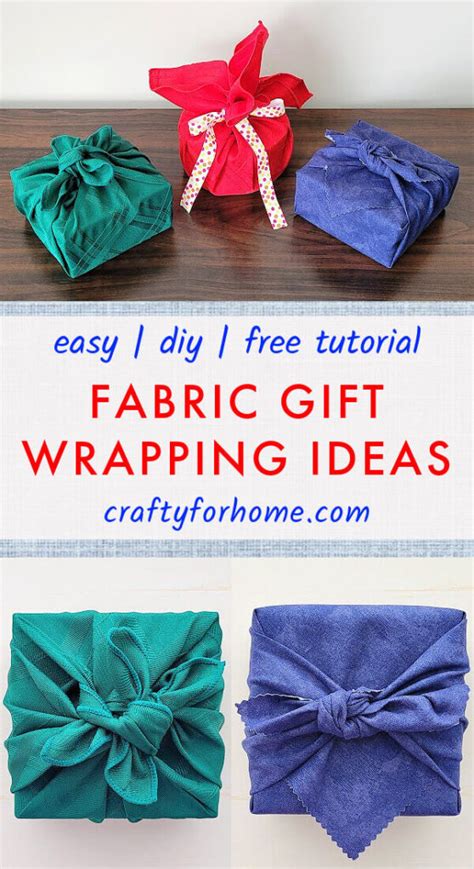 Fabric For Gift Wrapping Ideas | Crafty For Home