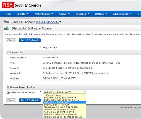 RSA SecurID Software Token Distribution to Android from RSA ...