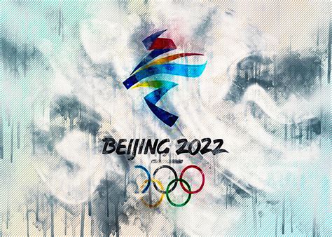 2022 Winter Olympics Logo Silk Flag Beijing 2022 Logo Digital Art by ...