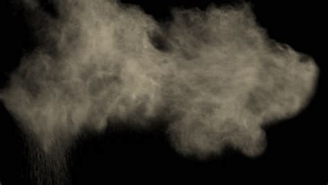 Dust Impact VFX Element On Pure Black Background. Stock Footage Video 5470577 - Shutterstock