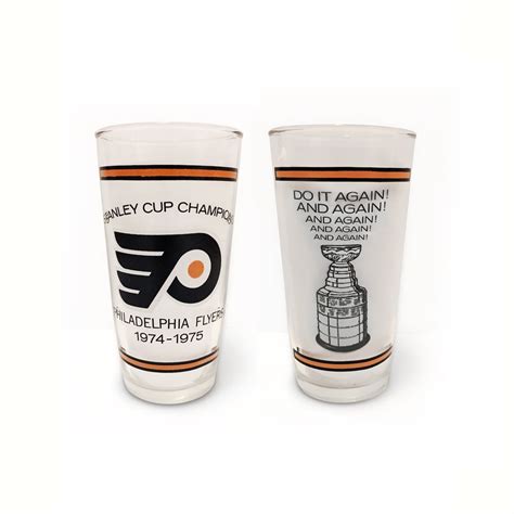 Philadelphia Flyers - Vintage 1974-1975 Stanley Cup Champions Cup Glass | Veterans Shirtium