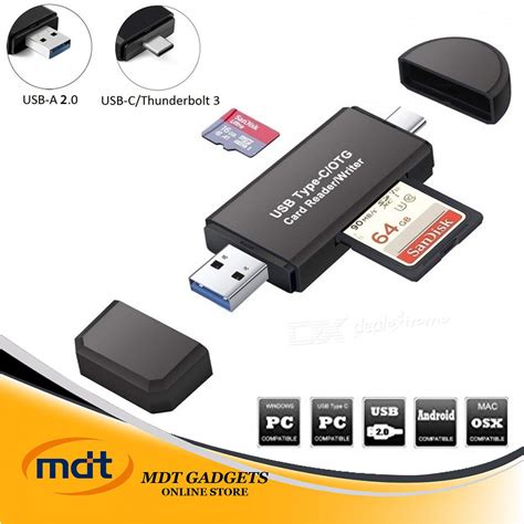SD/Micro SD Card Reader Writer USB 2.0 Memory Card Reader OTG Adapter Viewer Micro SD/TF Compact ...