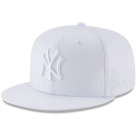 Men's New York Yankees New Era White 9FIFTY Snapback Hat