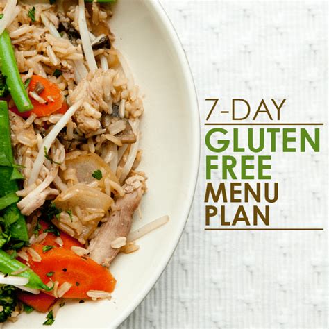 Gluten Free Meal Plans, Gluten Free Menus