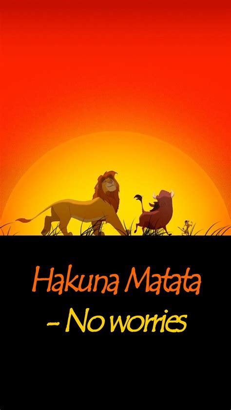 Quotes From The Lion King Hakuna Matata