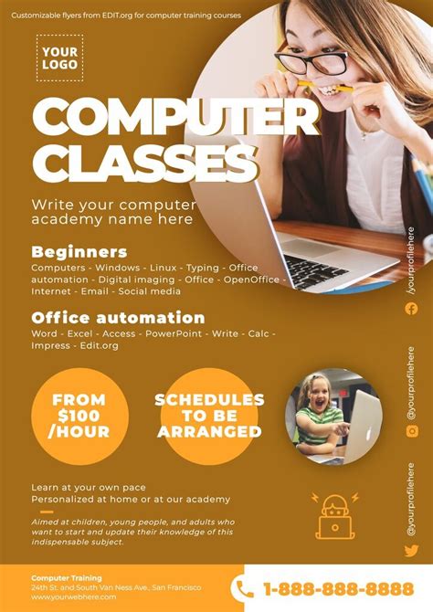 Free Computer Training Flyer Templates