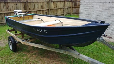 12 Ft. Jon Boat with a 9.9 Johnson Outboard and Trailer - Pensacola ...