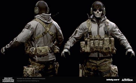 ArtStation - Call of Duty Modern Warfare 2019 Classic Ghost Skin, Ricky ...