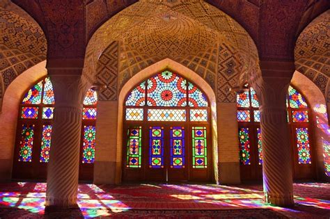 Premium Photo | Interior of the famous rainbow nasir-ol-molk mosque