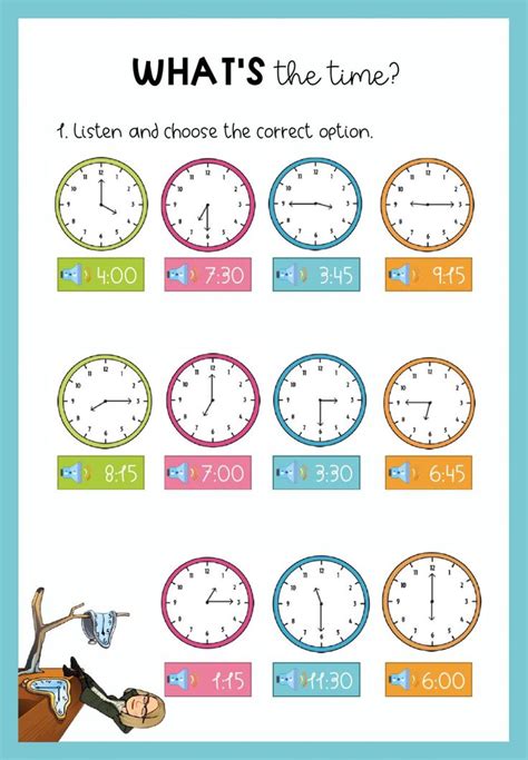 What Time Is It? - Interactive Worksheet