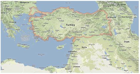 Turkey Middle East Map | Images and Photos finder