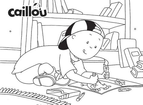 Caillou coloring book printable