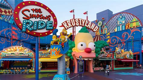 Universal Studios Hollywood The Simpsons Ride Map