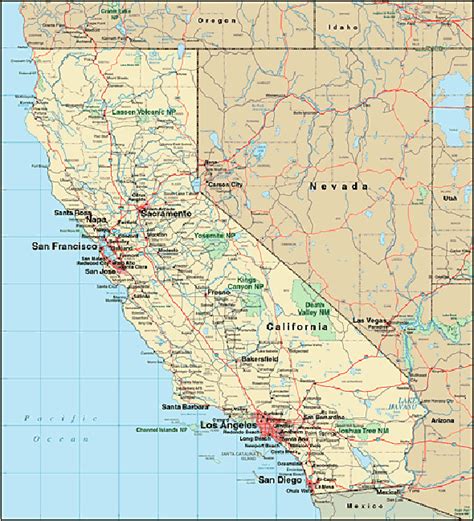 Map Of California Nevada Border | secretmuseum