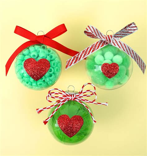 Christmas Kids Craft: Grinch Ornaments | Diy christmas ornaments easy, Christmas ornament crafts ...