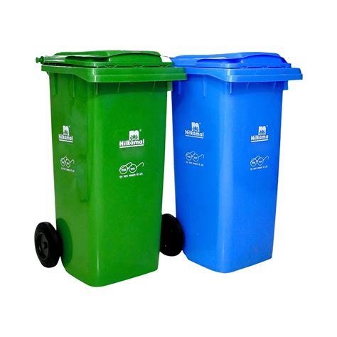 Buy Nilkamal Dustbin | 240 Litres Pack of 2| Dustbin with wheels | Big ...